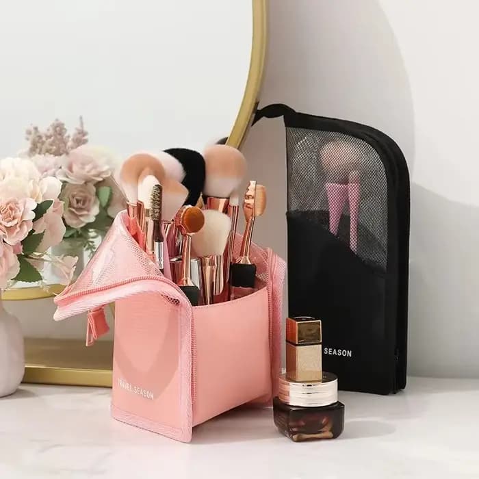 Trousse de toilette transparente pour femme