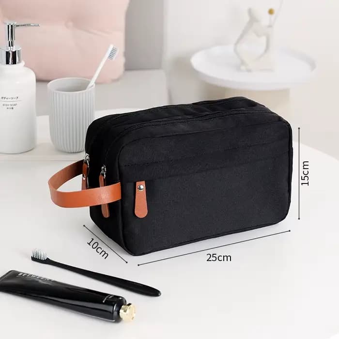 Trousse de Toilette Homme de Voyage, Organisateur de Toilette, Trousse de Rasage Étanche pour Articl