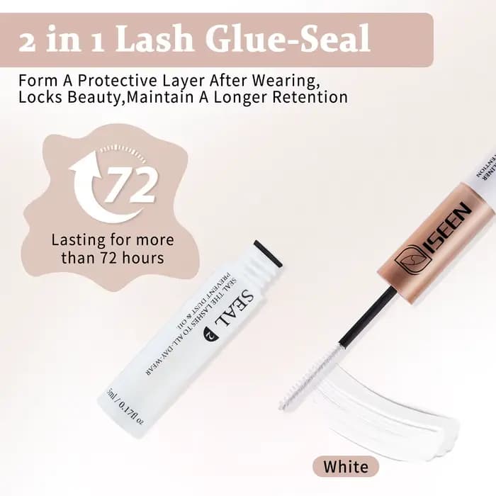Colle pour cils individuels Bond and Seal 2 en 1, tenue super forte, extension de cils longue durée,