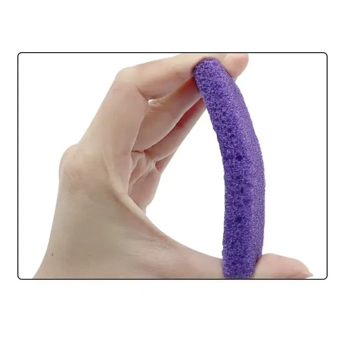 80 pcs/lot violet pied pierre ponce dissolvant de peau morte éponge pieds outils de soin