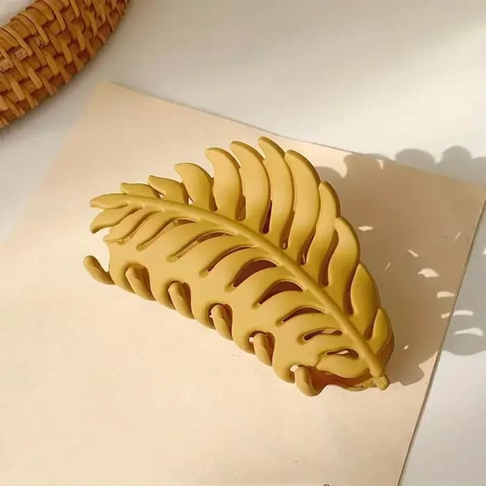 Épingle à cheveux de luxe, accessoire pour cheveux en forme de feuille, épingle à cheveux pour femme, épingle à cheveux en forme de griffe, idéale pour les festivals