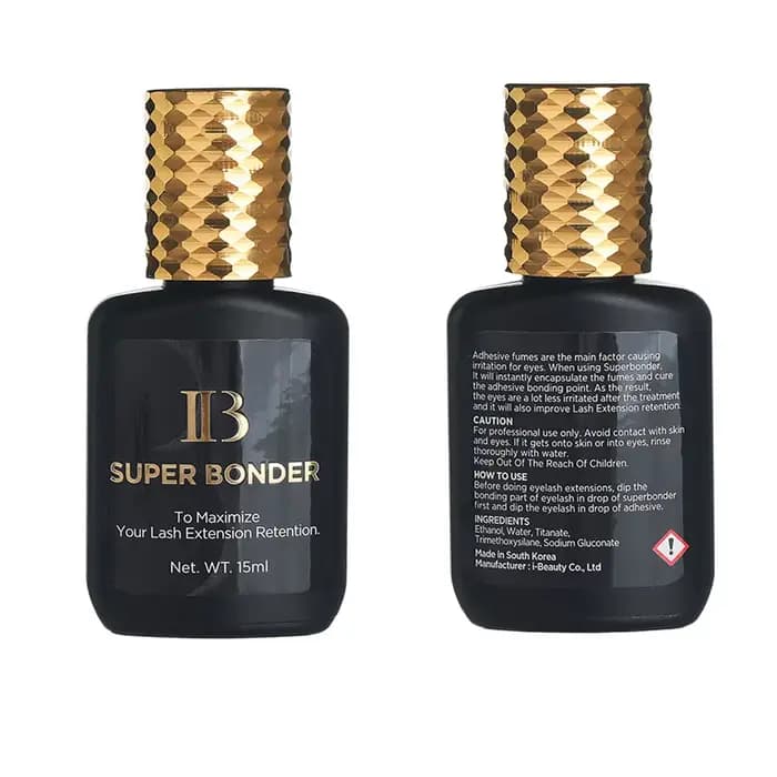 Ibeauty Super Bonder 15ml IB Fixing Agent pour Extensions de Cils, Primer, Colle pour Cils, Adhésif