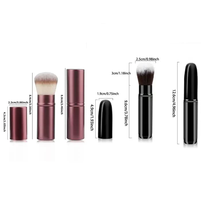 Brosse de maquillage rétractable