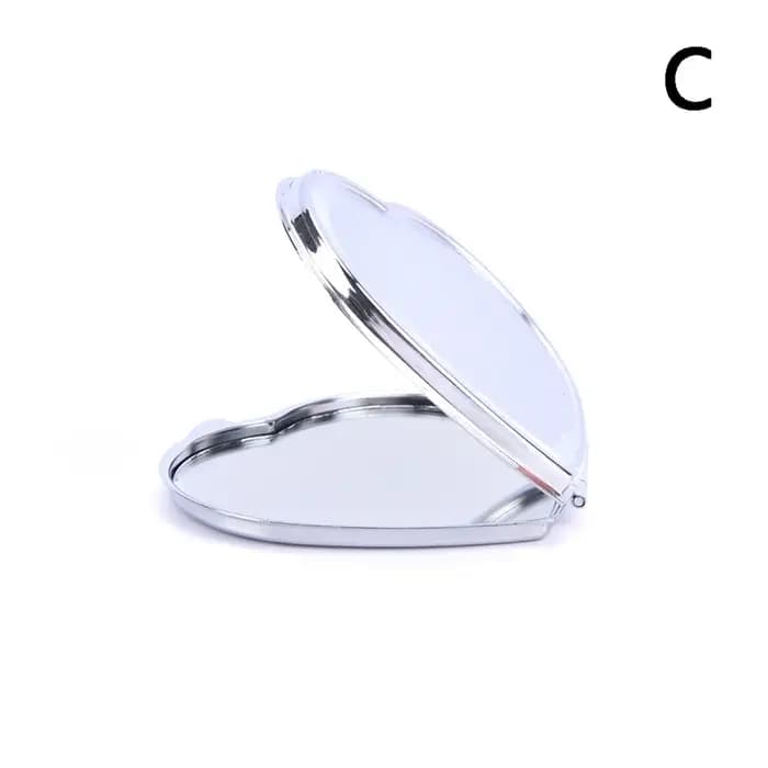 Miroir de maquillage rond grossissant compact