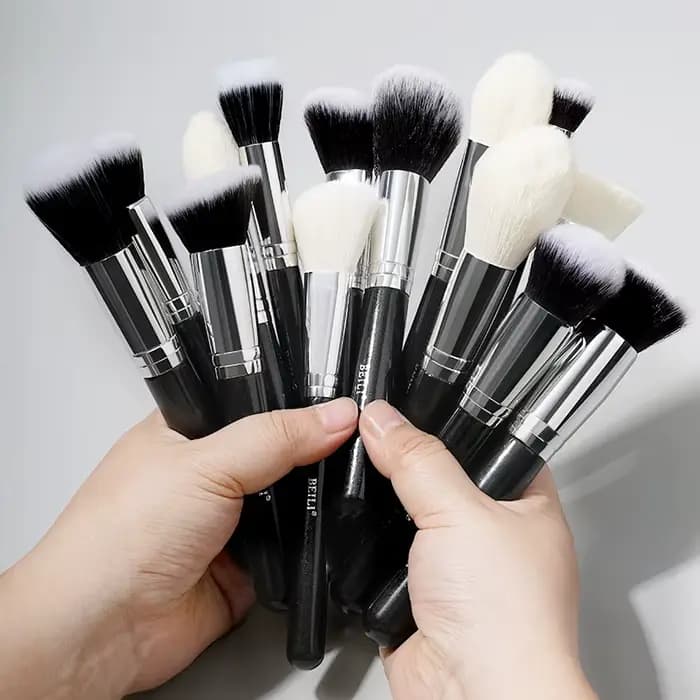 Ensemble de 30 pinceaux de maquillage professionnels de qualité supérieure, poils de chèvre naturels, pinceaux pour fond de teint, poudre pour le visage, blush, cosmétiques