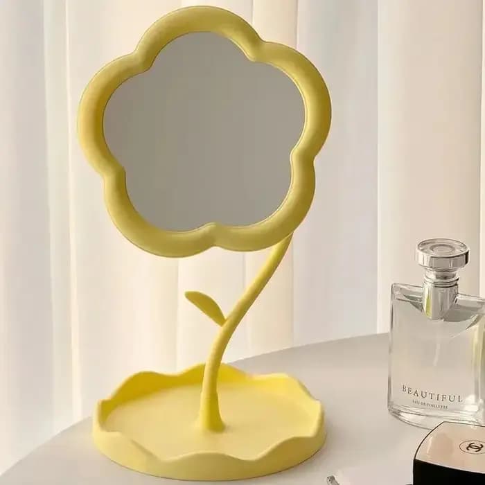 Miroir de bureau floral