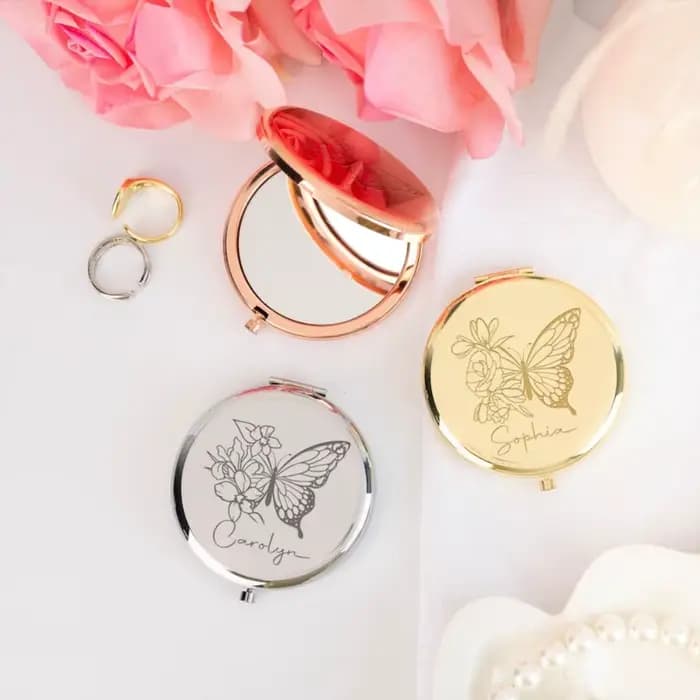 Miroir papillon personnalisé 1 pièce