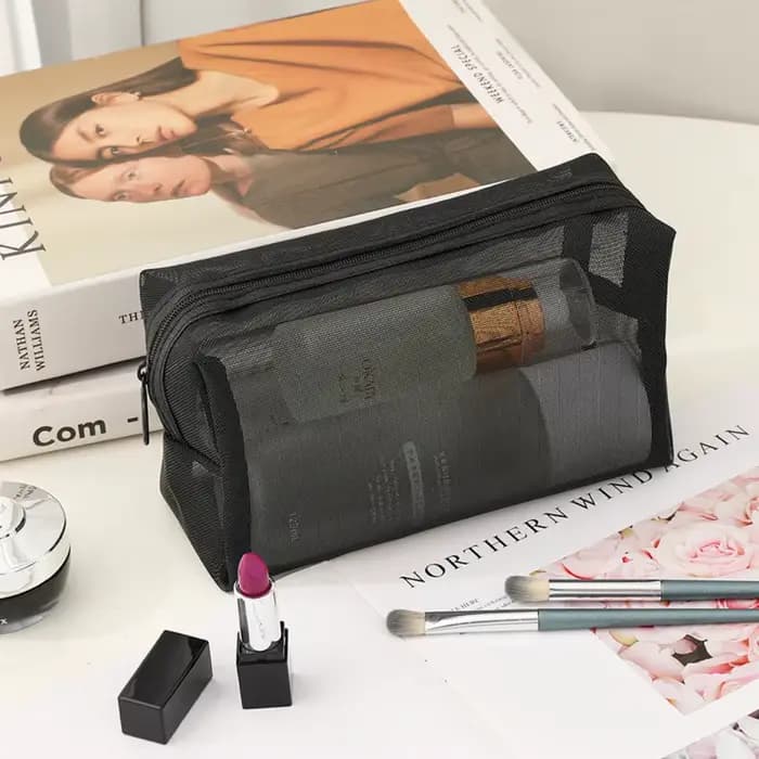 Trousse de toilette pliable lavable transparente