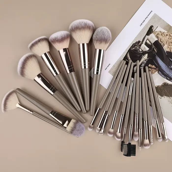 Ensemble de pinceaux de maquillage, 3 à 20 pièces, pour fond de teint, surligneur, fard à paupières,
