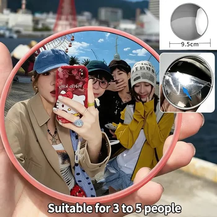 Miroir convexe rond, accessoires photo pour selfie