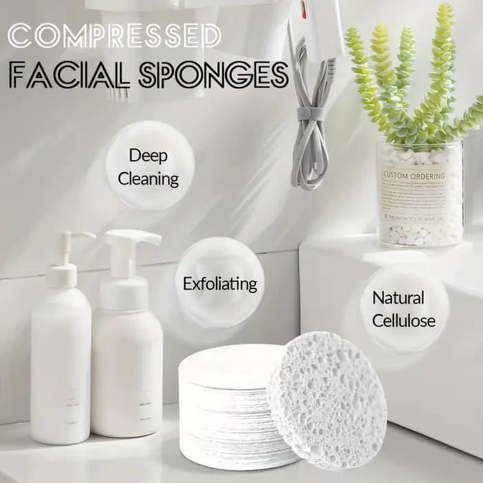 Éponges naturelles pour le visage