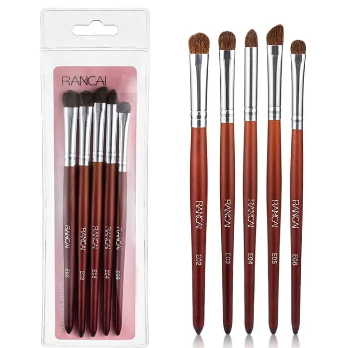Pinceau fard à paupières 3/5 pièces pinceaux de maquillage mélange brosse à sourcils poils naturels ensemble