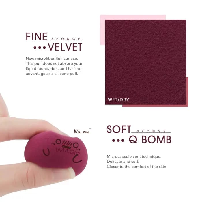 IMAGIC maquillage éponge bouffée cosmétique professionnel bouffée pour fond de teint beauté cosmétiq