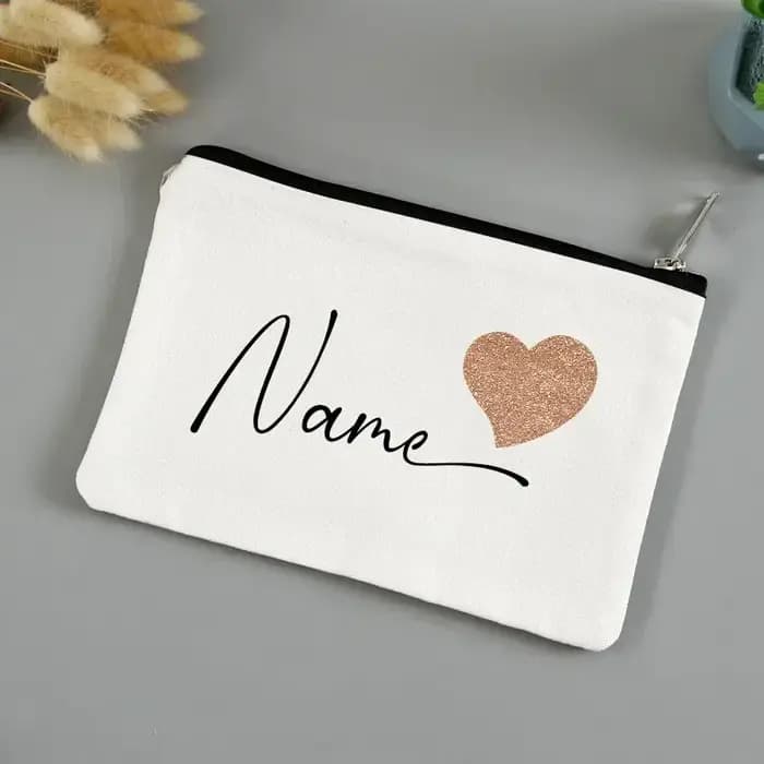 Trousse de maquillage personnalisée avec nom personnalisé