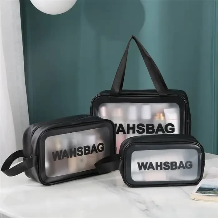 Nouveau ensemble de trousse de maquillage transparente