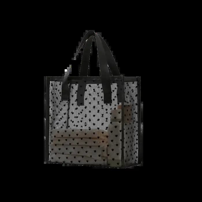 Nouvelle trousse de toilette en maille grande capacité, sac de rangement transparent pour maquillage, sac de douche à séchage rapide, sac de toilette portable