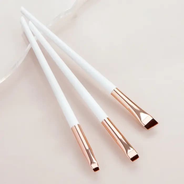 Karsyngirl 3 pièces/ensemble lame Eyeliner brosse à sourcils Portable plat fin Eye Liner