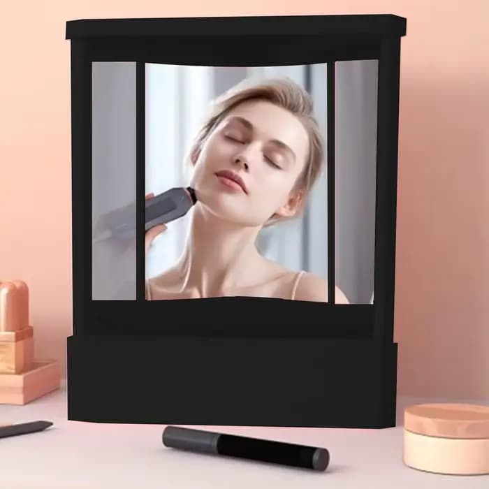 Miroir de courtoisie cosmétique non inversé - Clair