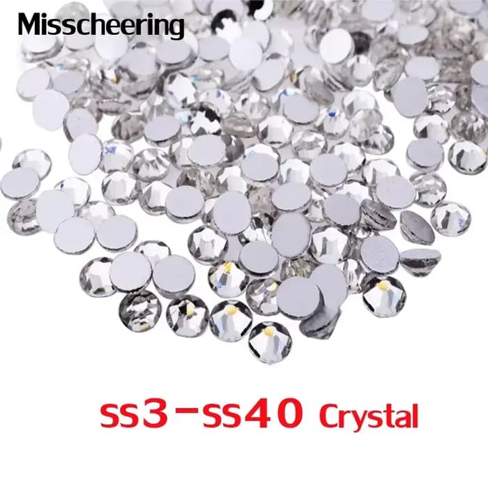 144/288/1440 pièces SS3-SS50 cristal AB clair Strass pour ongles Non correcteurs pierres à dos plat