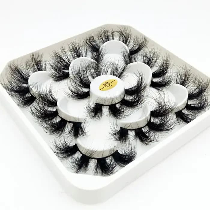 Nouveau 5 paires 15-25mm 3D cils de vison en gros faux cils naturels