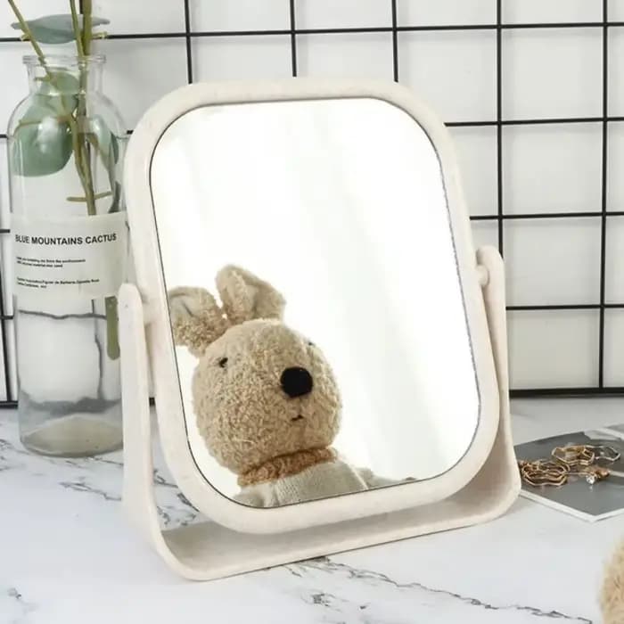 Miroir de maquillage pliable Portable avec support