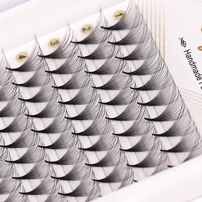 AGUUD-Extensions de cils préfabriquées, 10 plateaux/lot, volume russe, super éventails, aiguille, ti