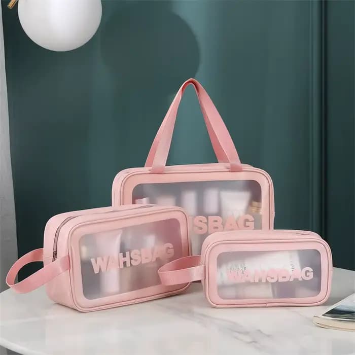 Nouveau ensemble de trousse de maquillage transparente