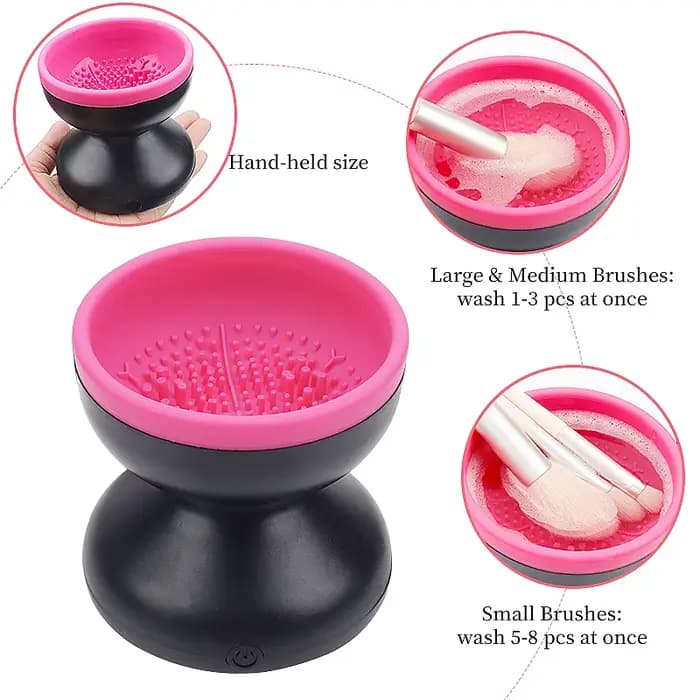 Nettoyeur de pinceaux de maquillage électrique