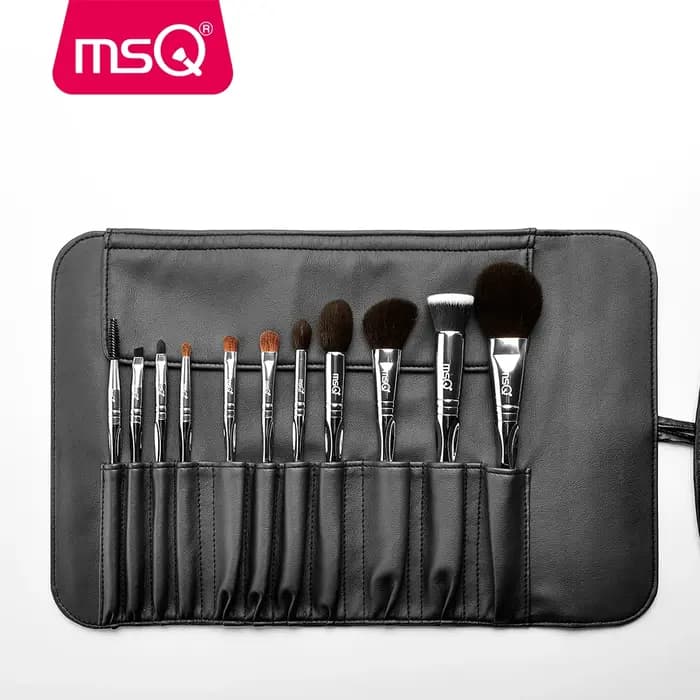 MSQ-Ensemble de pinceaux de maquillage professionnels, 11 pièces, pour poudre, fard à barrage classi