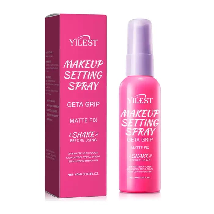 Spray fixateur de maquillage mat et waterproof longue tenue, contrôle le sébum, fini non collant, te
