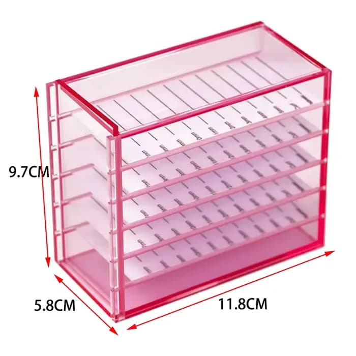 Boîte de rangement pour extensions de cils, porte-palettes en acrylique, outils de maquillage, fourn