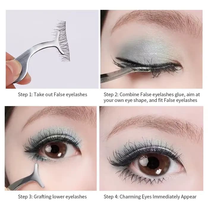 Pince à faux cils, applicateur de faux cils, outils de maquillage, recourbe auxiliaire, cils en viso