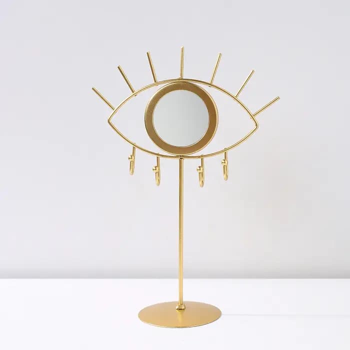 Miroir de Table à yeux dorés, miroirs de maquillage Boho, décoration de maison, salon, chambre à cou