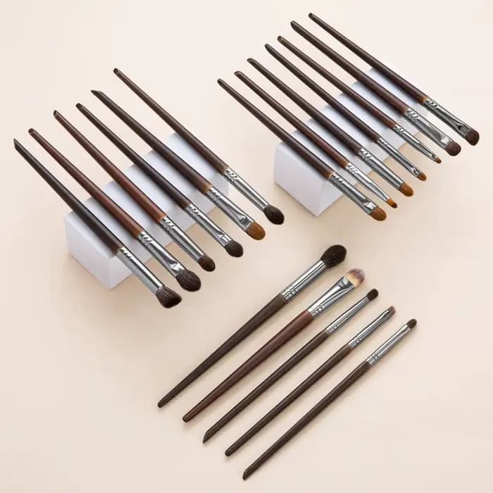 OVW – ensemble de pinceaux de maquillage en poils de chèvre naturels