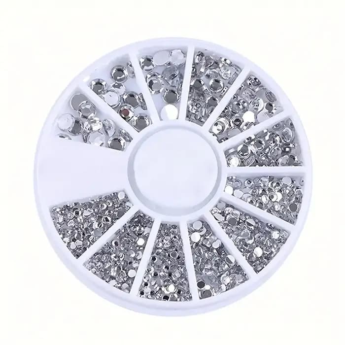 Pièces pour ongles, strass à paillettes