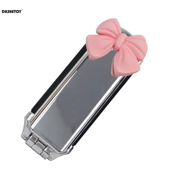 Mini peignes à cheveux pliants avec miroir pour voyage