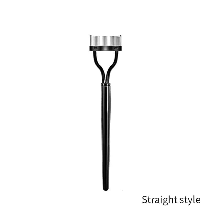 Séparateur de cils dents métalliques recourbe-cils droit maquillage de beauté brosse