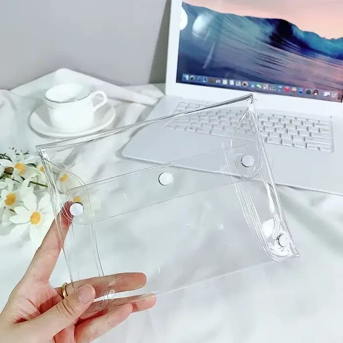 Trousse de maquillage transparente en PVC