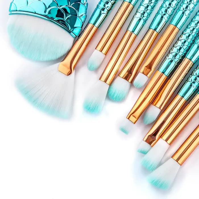 10/11 pièces Kit de pinceaux de maquillage maquiagem maquillaje nouvelle sirène fond de teint sourcil Eyeliner