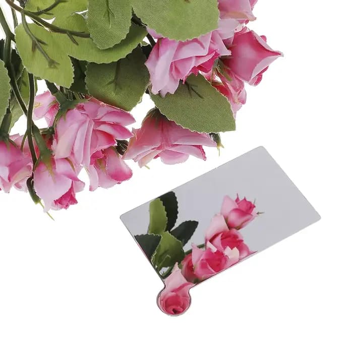 Miroir de maquillage incassable en acier inoxydable