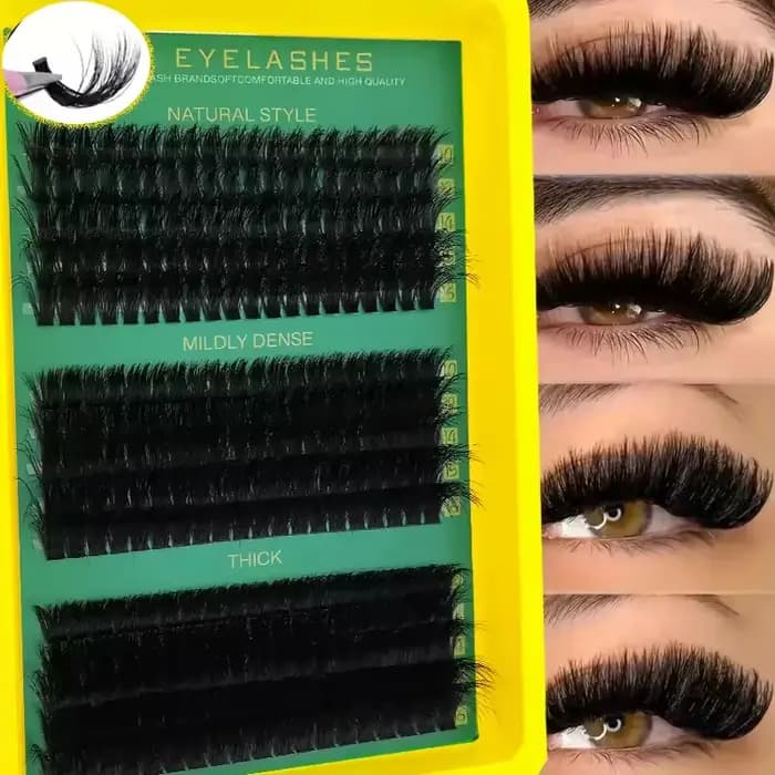 Cils individuels en éventail 5D DIY 0