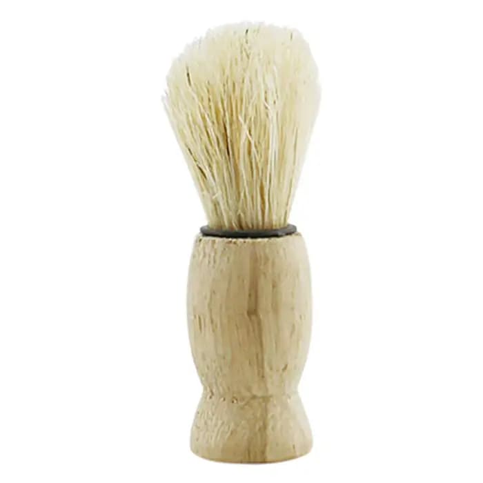 1/2 Pcs Pinceaux de Rasage et de Maquillage à Manche en Bois, Poils Naturels, pour Salon de Coiffure