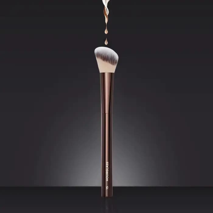 1 pièce # 15 pinceaux de maquillage pour Blush, liquide, bronzant, à utiliser avec des formules de j