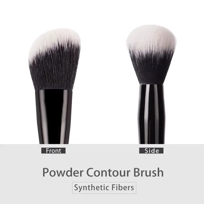 Kat Von D-pinceau de maquillage 02 pinceau de Contour cheveux en fibres douces élégant manche noir pinceaux