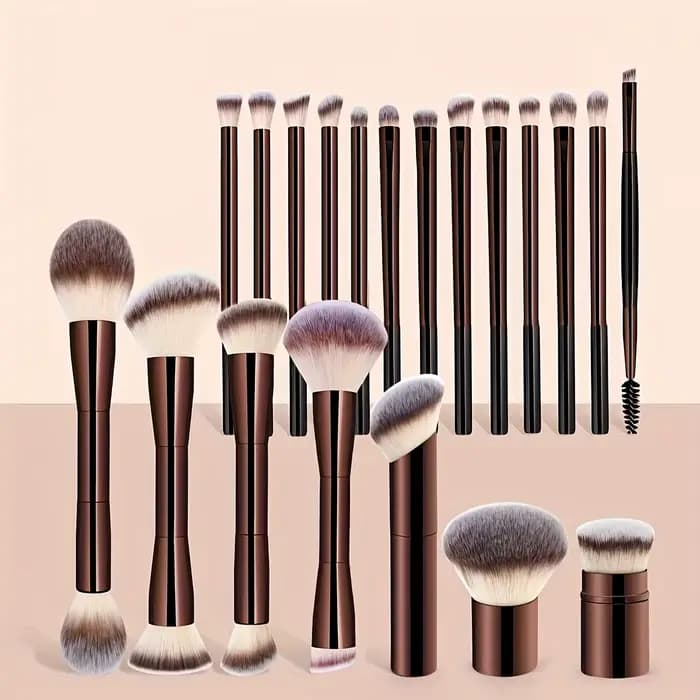 Ensemble de pinceaux de maquillage professionnels doux, comprenant des pinceaux de fond de teint dou