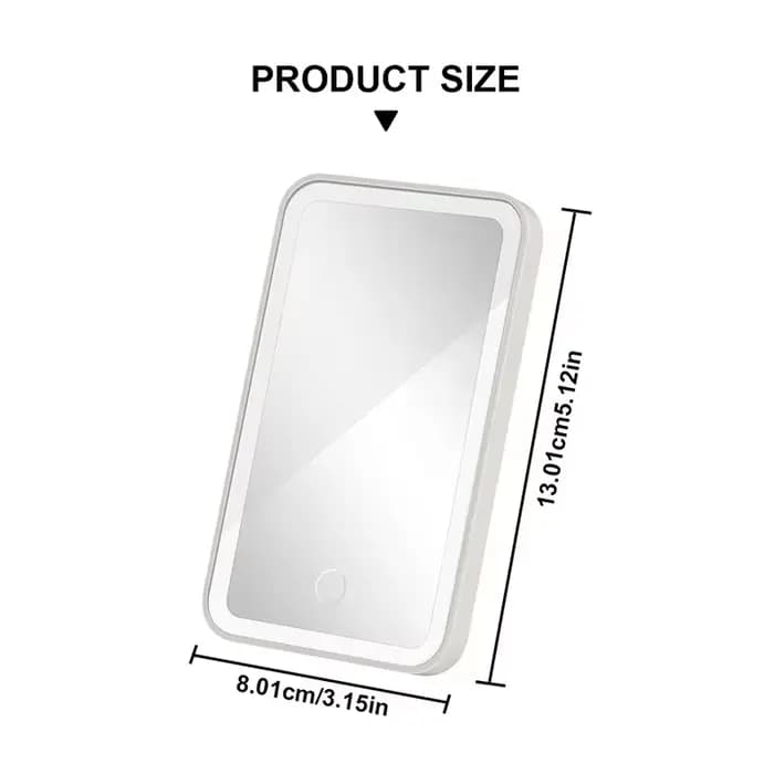 Miroir de maquillage LED sur pare-soleil de voiture, miroir de courtoisie aste, luminosité réglable, rotation résistante à 360
