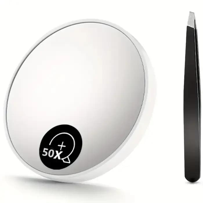 Miroir grossissant miniature 50X