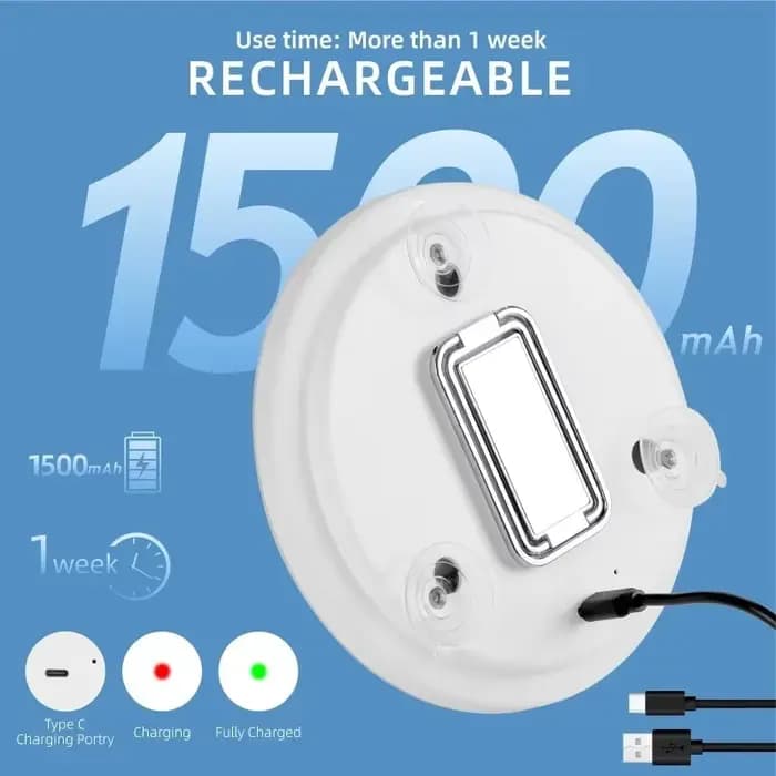 Miroir grossissant portable avec lumière
