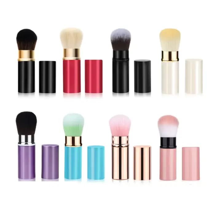 1 pièces pinceaux de maquillage rétractables poudre fond de teint mélange Blush brosse