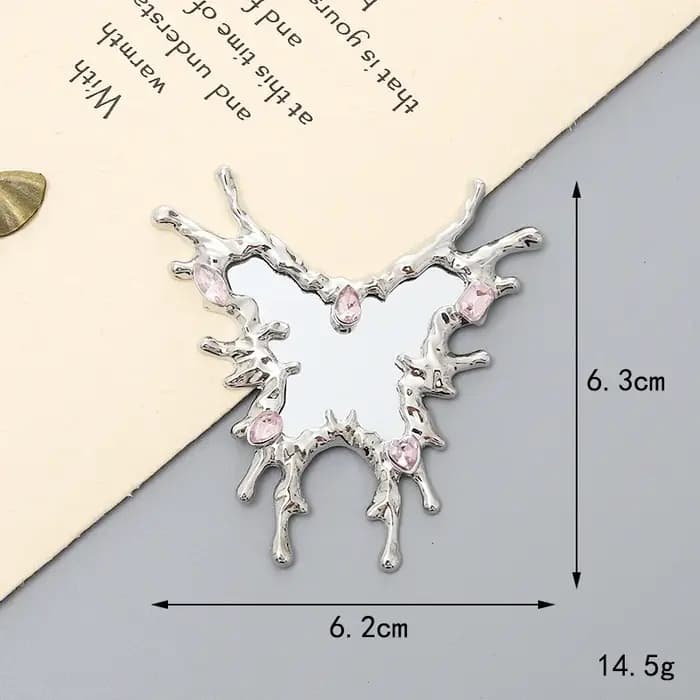 Miroir de maquillage réflecteur métallique